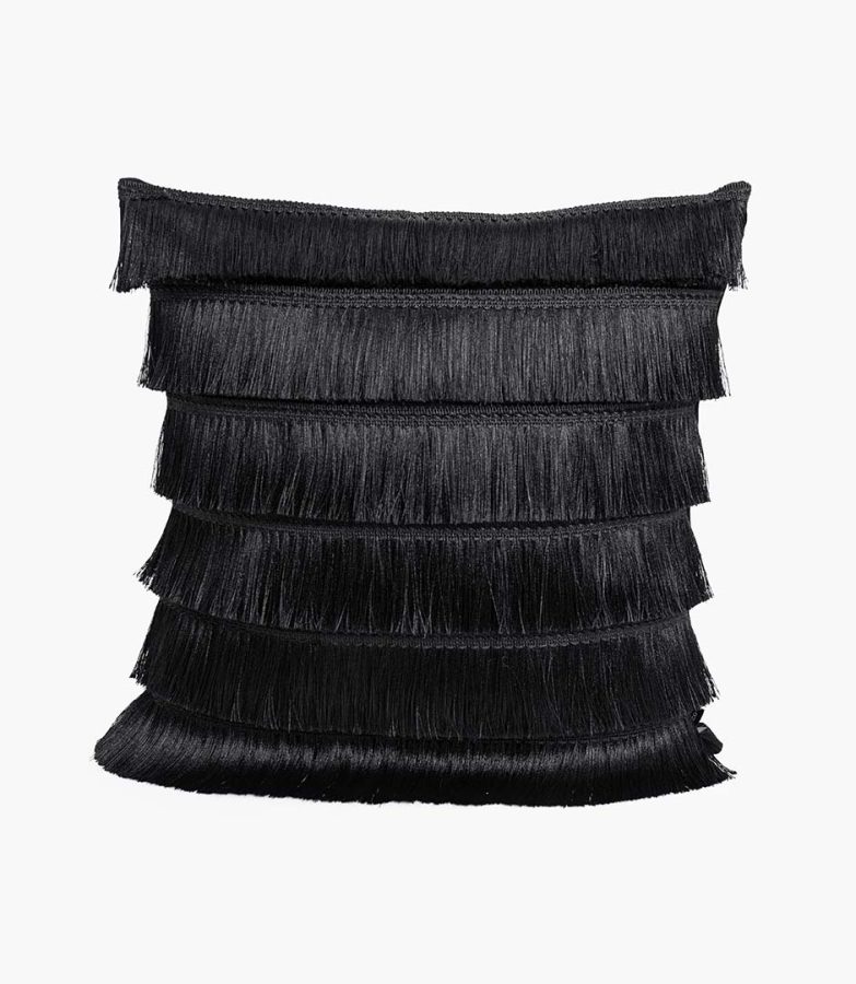 PÜSKÜLLÜ KIRLENT SİYAH ÖN